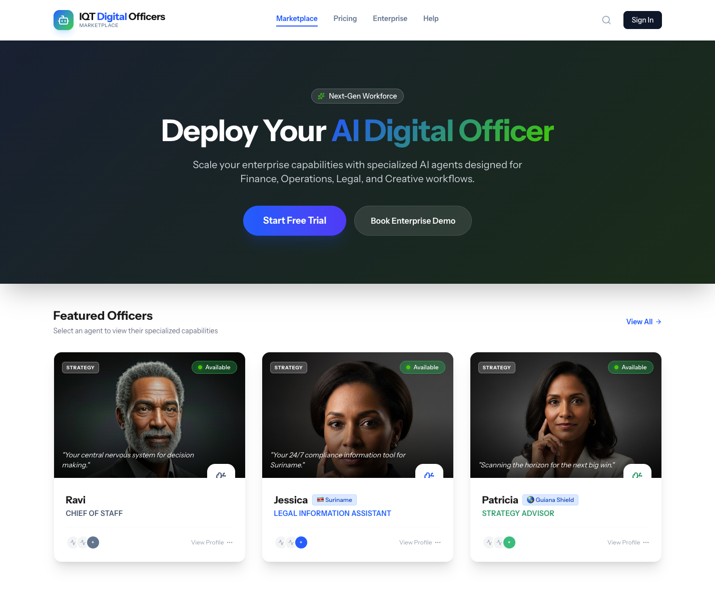 IQT Digital Officers Marketplace